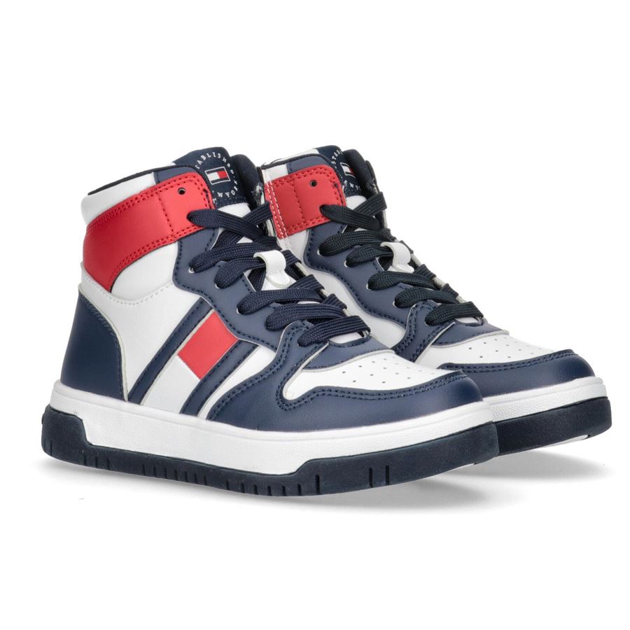 Sneaker alta allacciata da bambino Tommy Hilfiger | T3B9324861351Y004